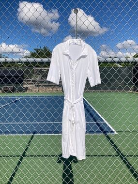 James Perse White Shirt Dress